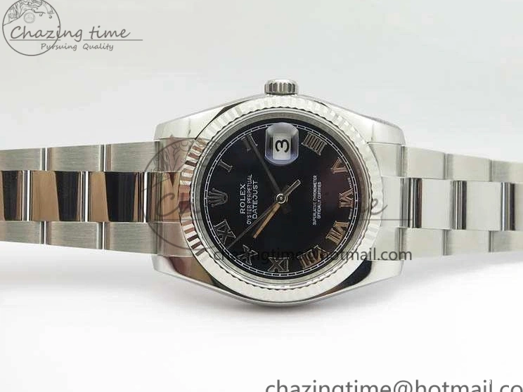 MiroTime 0501 Functional DateJust 36mm SS 116234 ARF 1:1 Best Edition Black Roman Dial On 904L SS Oyster Bracelet SA 3570